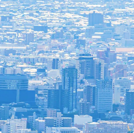 都市のビル群と街並みの風景